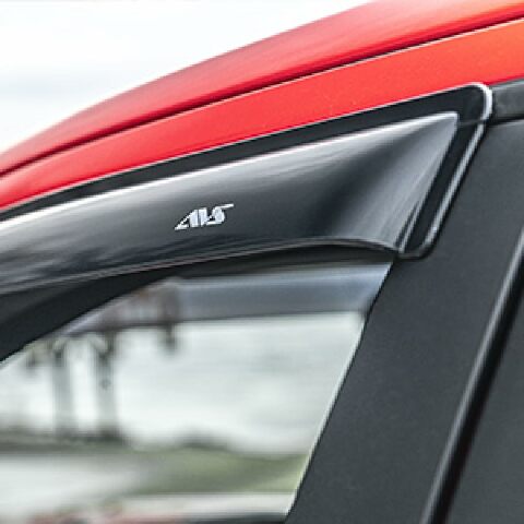 Auto Ventshade [AVS] Outside Mount Rain Guards Compatible with Ram 1500 Crew Cab (New Body Only) | Window Vent Visors, 4 pcs. - Smoke | 94806 2019-2025