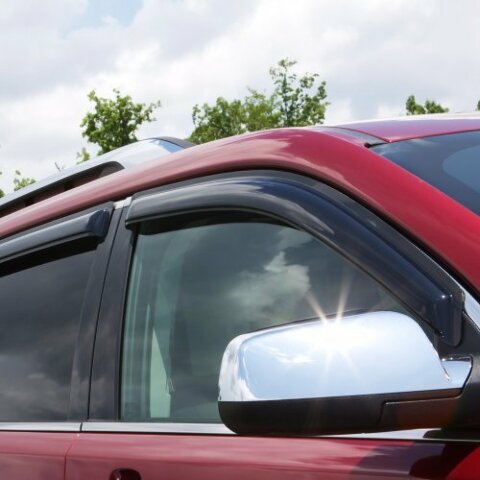 Auto Ventshade [AVS] Outside Mount Rain Guards Compatible with -  Ram 1500 Quad Cab | Window Vent Visors, 4 pcs. - Smoke | 94813 2025