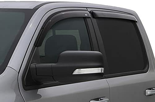 Auto Ventshade [AVS] Outside Mount Rain Guards Compatible with -  Nissan Titan Crew Cab | Window Vent Visors, 4 pcs. - Smoke | 94858 2015