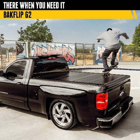 RealTruck BAK BAKFlip G2 Hard Folding Truck Bed Tonneau Cover | 226310 | Compatible with -  Ford F-250/350 Super Duty 6' 10" Bed (81.8") 2016