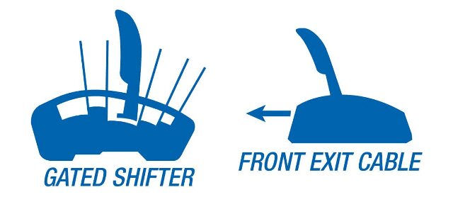 B&M 81059 Automatic Transmission Shift Lever Kit, 1 Pack, black