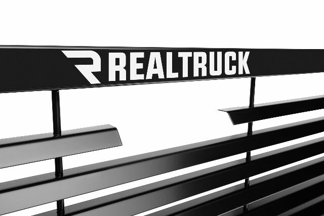 RealTruck BACKRACK Louvered Rack Frame Only | Black, No Drill | 12900 | Compatible with Chevrolet/GMC Silverado/Sierra 1500;  & 2022-2025 Toyota Tundra; 2009-2025 Ford F-150 & Others 2008-2019