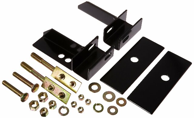 RealTruck Backrack Hardware Kit Compatible with use w/Standard Bed, Black, No Drill | 30106 | Compatible with Ford F-150 1975-1996