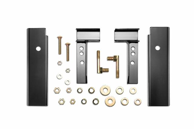 RealTruck Backrack Hardware Kit Compatible with use w/Standard Bed, Black, No Drill | 30109 | Compatible with Chevrolet/GMC Silverado/Sierra 1500/2500/3500;  Silverado/Sierra 1500/2500/3500 Classic 2007