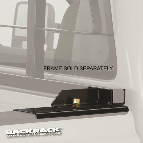 RealTruck Backrack Hardware Kit Compatible with use w/Standard Bed, Black, No Drill | 30111 | Compatible with Ford Ranger;  Mazda B2200/B2600; 1994-2009 Mazda B2300/B4000; 1998-2001 Mazda B2500 1993