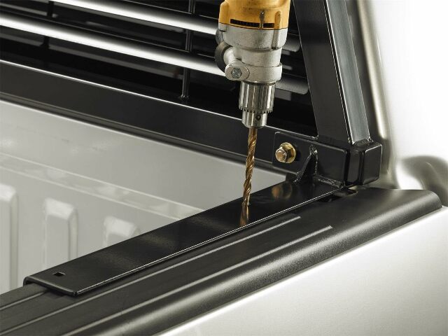 RealTruck Backrack Hardware Kit Compatible with use w/ 21" Toolbox, Low-Profile, Black, N | 30112LP | Compatible with Ford F-150 2004-2014