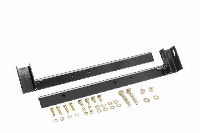 RealTruck Backrack Hardware Kit Compatible with use w/ 21" Toolbox, Low Profile, Black, N | 30119LP | Compatible with RAM 1500/2500/3500;  Chevrolet/GMC Silverado/Sierra 1500 New Body Style & Others 2019-2025