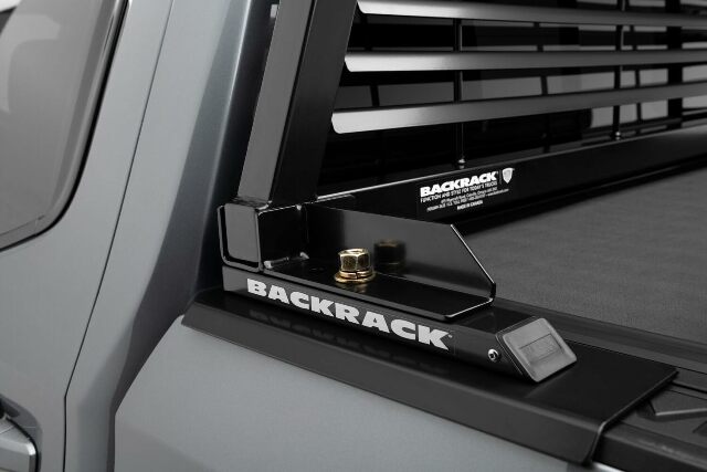 RealTruck Backrack Hardware Kit Compatible with use w/Low-Profile Tonneau, Black, No Drill | 40109 | Compatible with Chevrolet/GMC Silverado/Sierra 1500/2500/3500 1999-2006