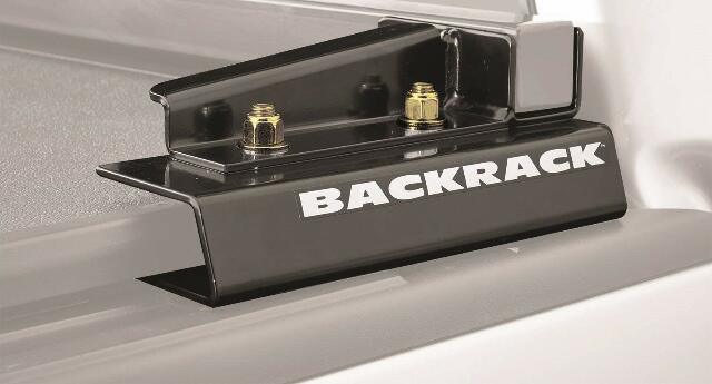 RealTruck Backrack Hardware Kit Compatible with use w/Wide-Top Tonneau, Black, No Drill | 50112 | Compatible with Ford F-150 2004-2014