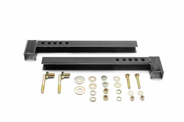 RealTruck Backrack Hardware Kit Compatible with use w/Wide-Top Tonneau, Black, No Drill | 50122 | Compatible with Chevrolet/GMC Silverado/Sierra 1500 LD/Limited 2019-2025