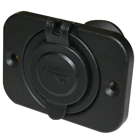 Bulldog Winch 20287- USB Power Socket Dual 5V 1A and 2.1A W/Cover and 3 Mounting Brackets