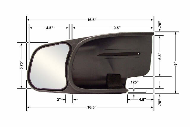 CIPA Mirrors 10801 Custom Towing Mirror