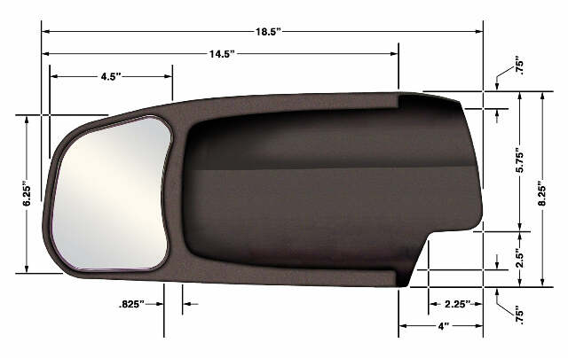 CIPA Mirrors 11400 Custom Towing Mirror Set Fits 1500 2500 Ram 1500 Ram 2500