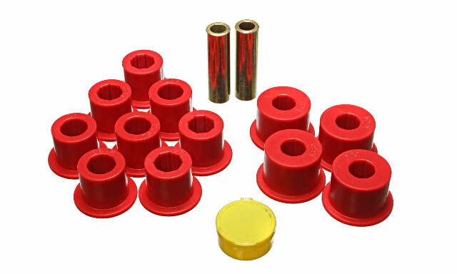 Energy Suspension 7.2103R Leaf Spring Bushing Set Fits D21 Pickup (Hard Body)