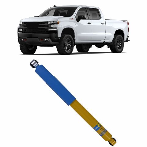 Bilstein 24-293464 Single 4600 Series Rear Monotube Shock Compatible with  Silverado Sierra 1500 4WD RWD - Improves Ride Quality, Handling & Comfort 2024