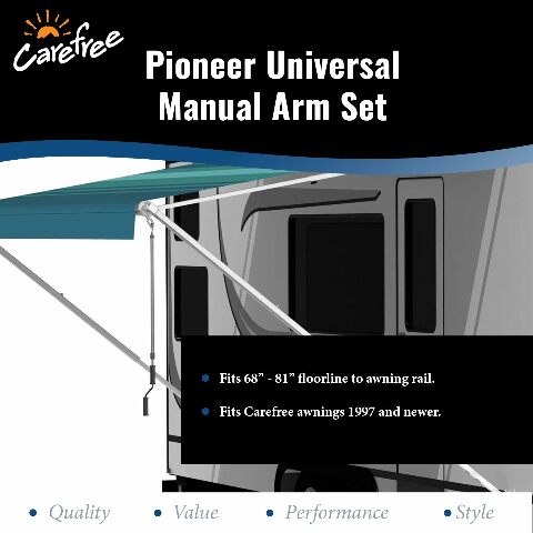 Carefree 971601 Black 68" to 81" Pioneer Lite Awning Arm