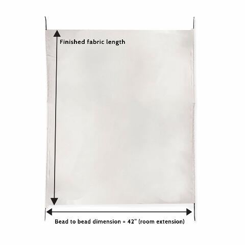 CAREFREE-DG1440042 RV Universal Slideout Replacement Fabric 144"-White