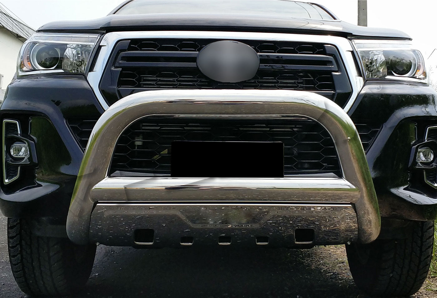 FENZA Chrome Front Bumper Guard for 16-24 Toyota Hilux