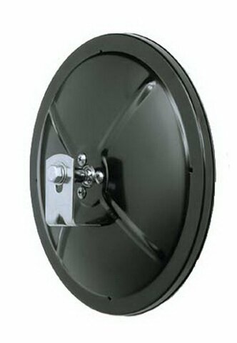 5IN ROUND CONVEX BLACK