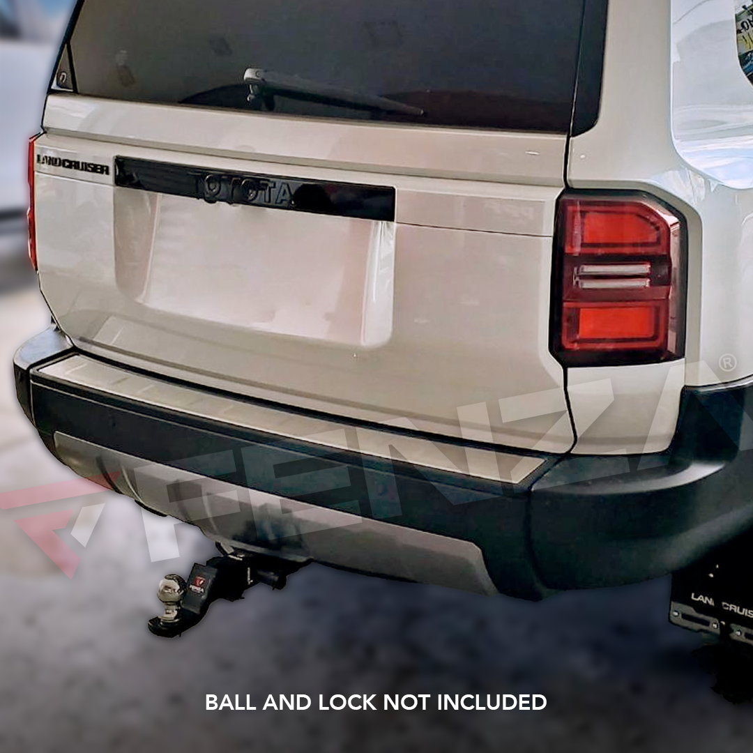 Class 3 trailer hitch receiver mounted on 2024 Toyota Land Cruiser