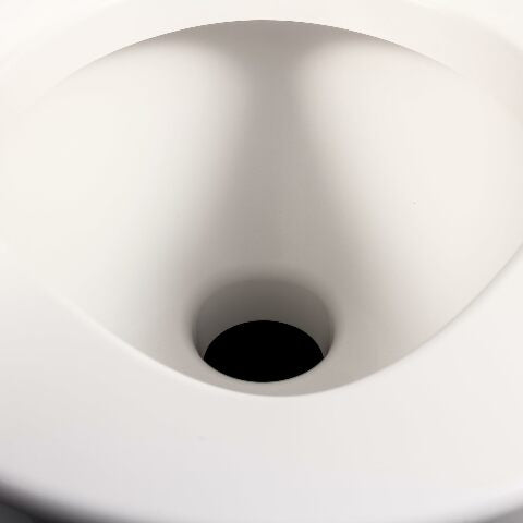 Camco Premium Portable Travel Toilet - 2.6 gallon - Three Directional Flush and Swivel Dumping Elbow (41535)
