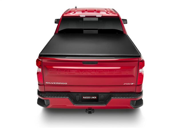 Rugged Liner E3-C819 Rugged Liner E-Series Vinyl Folding Tonneau Cover Compatible with Chevrolet Silverado 1500-8 FT
