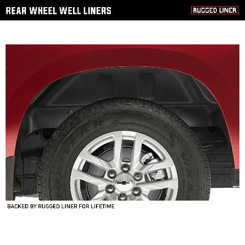 Rugged Liner Rear Wheel Well Liner | WWC011HD | Compatible with Chevy Silverado 2500/3500HD (Will not Compatible with dually or w/5th Wheel) 2011-2014