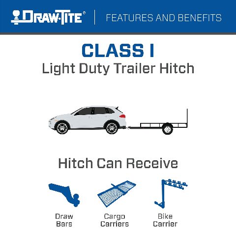 Draw-Tite 24756 Class 1 Trailer Hitch, 1-1/4-Inch Receiver, Compatible with Chevrolet Cobalt Sport,  Chevrolet Cobalt SS, 2006-2011 Chevrolet HHR, 2005-2007 Saturn Ion 3 2005-2010