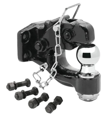 Draw-Tite 6301120: Pintle Hook & Ball Combination, Bolt-On, 16,000 Lbs. Capacity Hook, 2 in. Ball, 10,000 Lbs. Capacity Ball