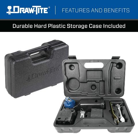 Draw-Tite 76910 Hidden Hitch® Completely Hidden Trailer Hitch 2 in. Removable Receiver, Black, Compatable with 2020-2022 Ford Explorer, 2020-2023 Lincoln Aviator