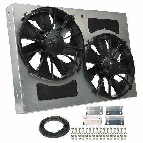 DUAL RAD FAN/ALUM SHROUD ASSM