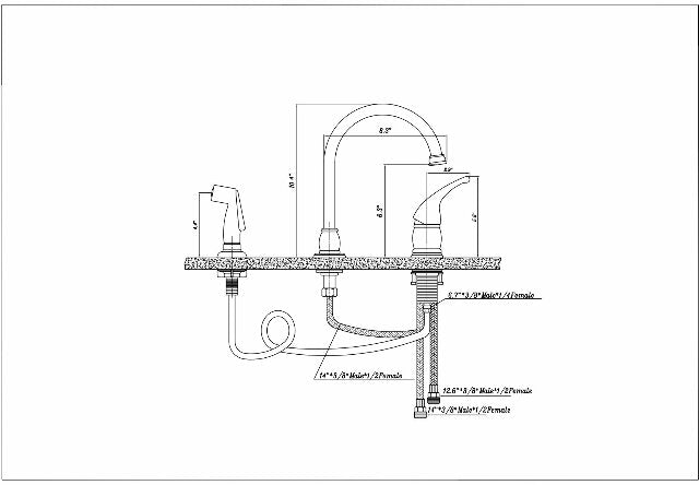 Dura Faucet DF-NMK301-VB RV Gooseneck Kitchen Sink Faucet with Matching Side Sprayer (Venetian Bronze)