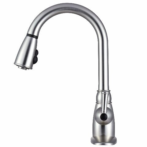 Dura Faucet DF-PK160-SN RV Non-Metallic Pull-Down Kitchen Sink Faucet (Brushed Satin Nickel)