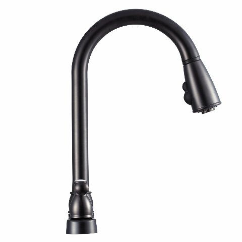 Dura Faucet DF-PK350L-VB Low Weight Metallic Plating over ABS Plastic Resin Two-Handle Pull-Down RV Kitchen Sink Faucet (Venetian Bronze)