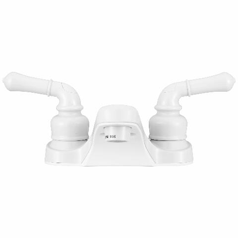 Dura Faucet DF-PL700C-WT RV 2-Hole Bathroom Faucet with Classic 2-Handles (White)
