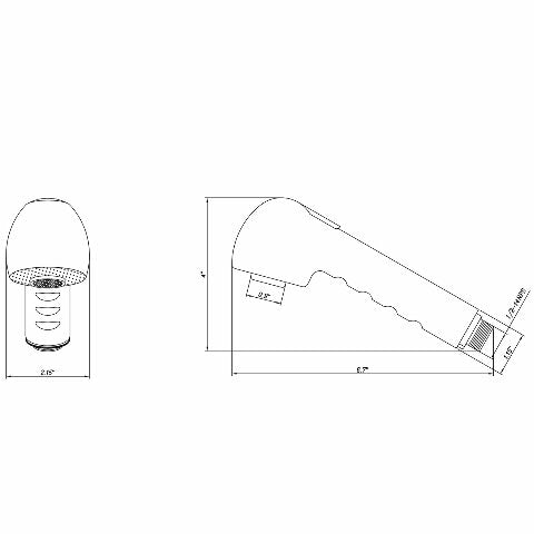 Dura Faucet DF-RK800-SN RV Kitchen Faucet Pull-Out Sprayer Replacement (Brushed Satin Nickel)