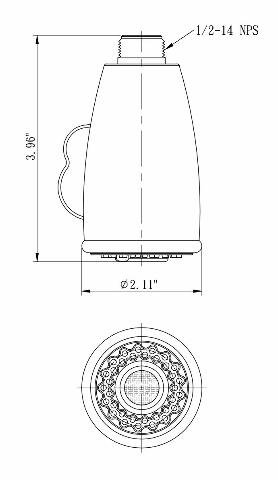 Dura Faucet DF-RK821-SN RV Pull-Down Kitchen Faucet Sprayer Head Replacement Compatible with Models DF-PK350 and DF-PK160 (Brushed Satin Nickel)