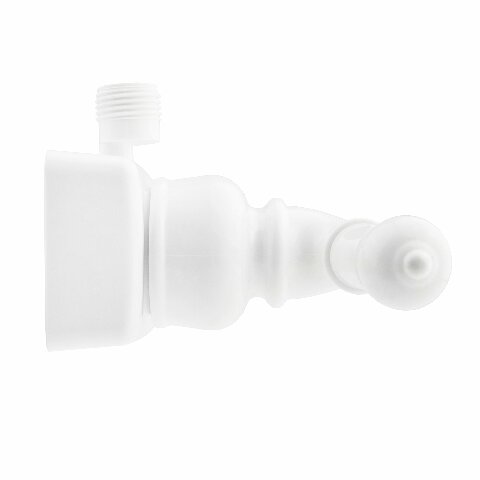 Dura Faucet (DF-SA100C-WT) RV/Motorhome Shower Faucet Valve Diverter with Easy Turn Handles (White)