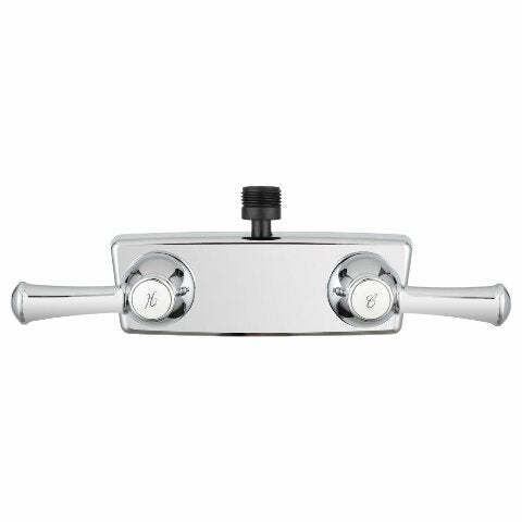 Dura Faucet DF-SA100L-CP RV Shower Faucet Valve Diverter with Hot/Cold Handles (Chrome)