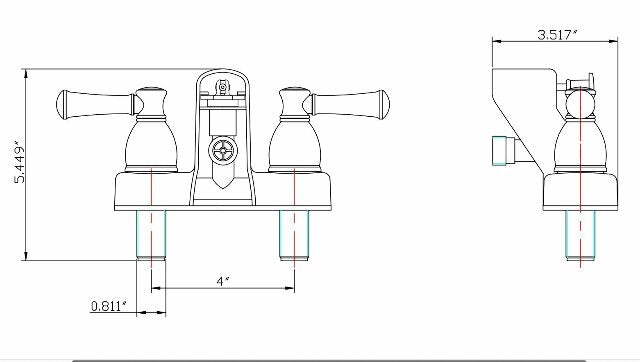 Dura Faucet DF-SA110L-SN RV Tub & Shower Faucet Valve Diverter with Hot/Cold Handles (Brushed Satin Nickel)