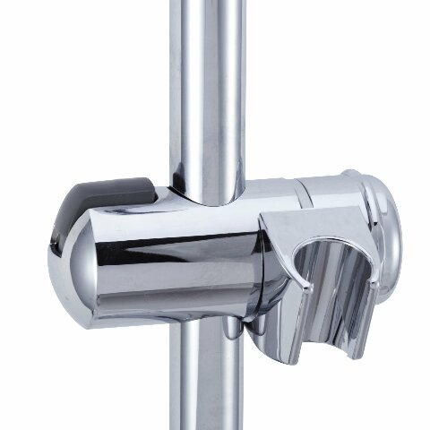 Dura Faucet DF-SA300CL-CP RV Adjustable Handheld Showerhead Shower Slide Bar (Chrome)