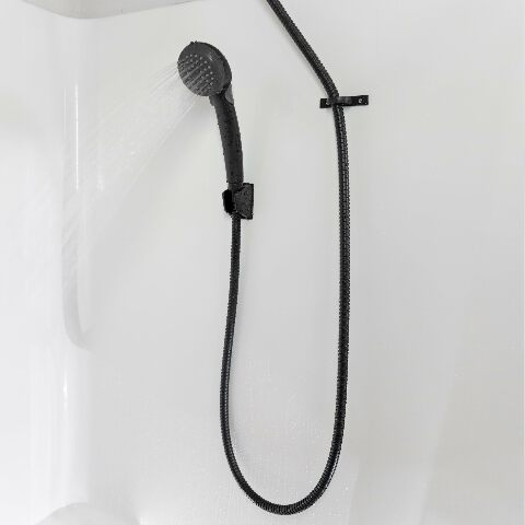 Dura Faucet DF-SA400K-WT RV Hand Held Shower Head - Stainless Steel Hose Kit (White)