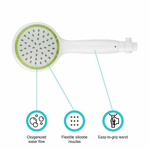 Dura Faucet DF-SA470K-WT RV Pressure-Assist Hand Held Shower Kit with Air-Turbo Technology (White)