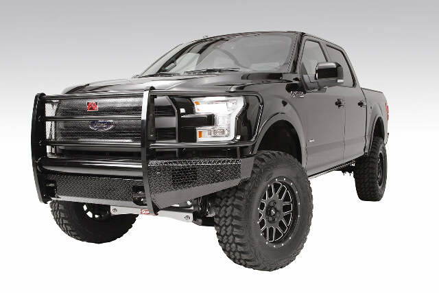 Fab Fours FF09-K1960-1 Black Steel Front Ranch Bumper Fits 09-14 F-150