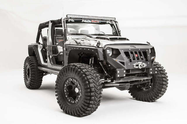 Fab Fours GR1000-1 Grumper Grill/Front Bumper Fits 07-18 Wrangler (JK)