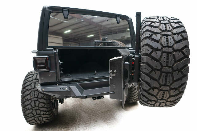 Fab Fours JL18-Y1851T-1 Off The Door Tire Carrier Fits 18-22 Wrangler (JL)