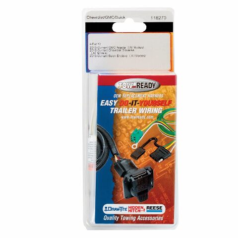 Tekonsha 118270 Tow Custom Harness, 4-Way Flat, Compatible with Buick Enclave, Chevrolet Traverse and GMC Acadia, Acadia Limited