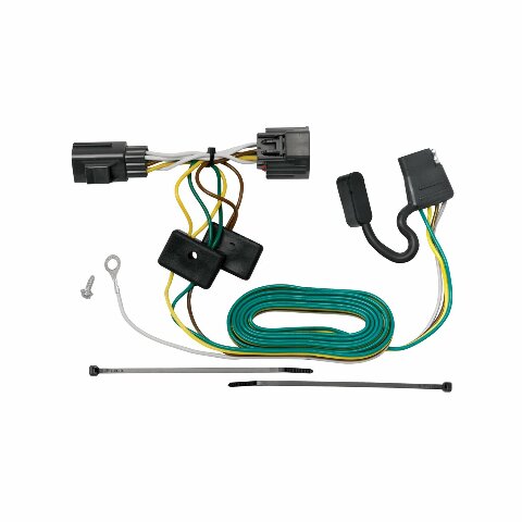 Tekonsha 118416 T-One® T-Connector Harness, 4-Way Flat, Compatable with 2007-2017 Jeep Wrangler, 2018-2018 Jeep Wrangler JK Black