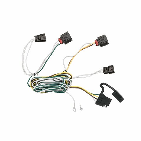 TEKONSHA T-One® T-Connector Harness, 4-Way Flat, Compatible with Select Dodge Journey,Black