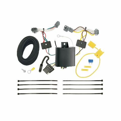 Tekonsha T-One® T-Connector Harness, 4-Way Flat, Compatible with Select Chevrolet Trax, Black